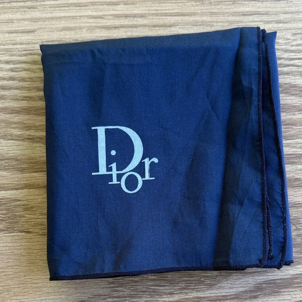 Dior Midnight Blue Handkerchief Scarf Pocket Square
